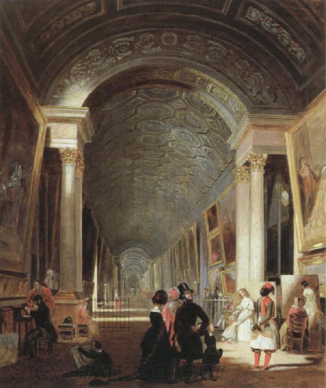 Patrick Henry Bruce view of the grande galerie of the louvre Norge oil painting art